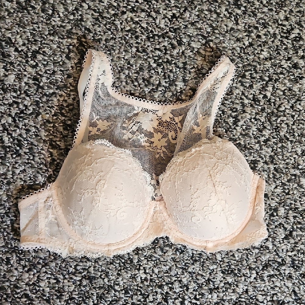 Lace High Neck Bra